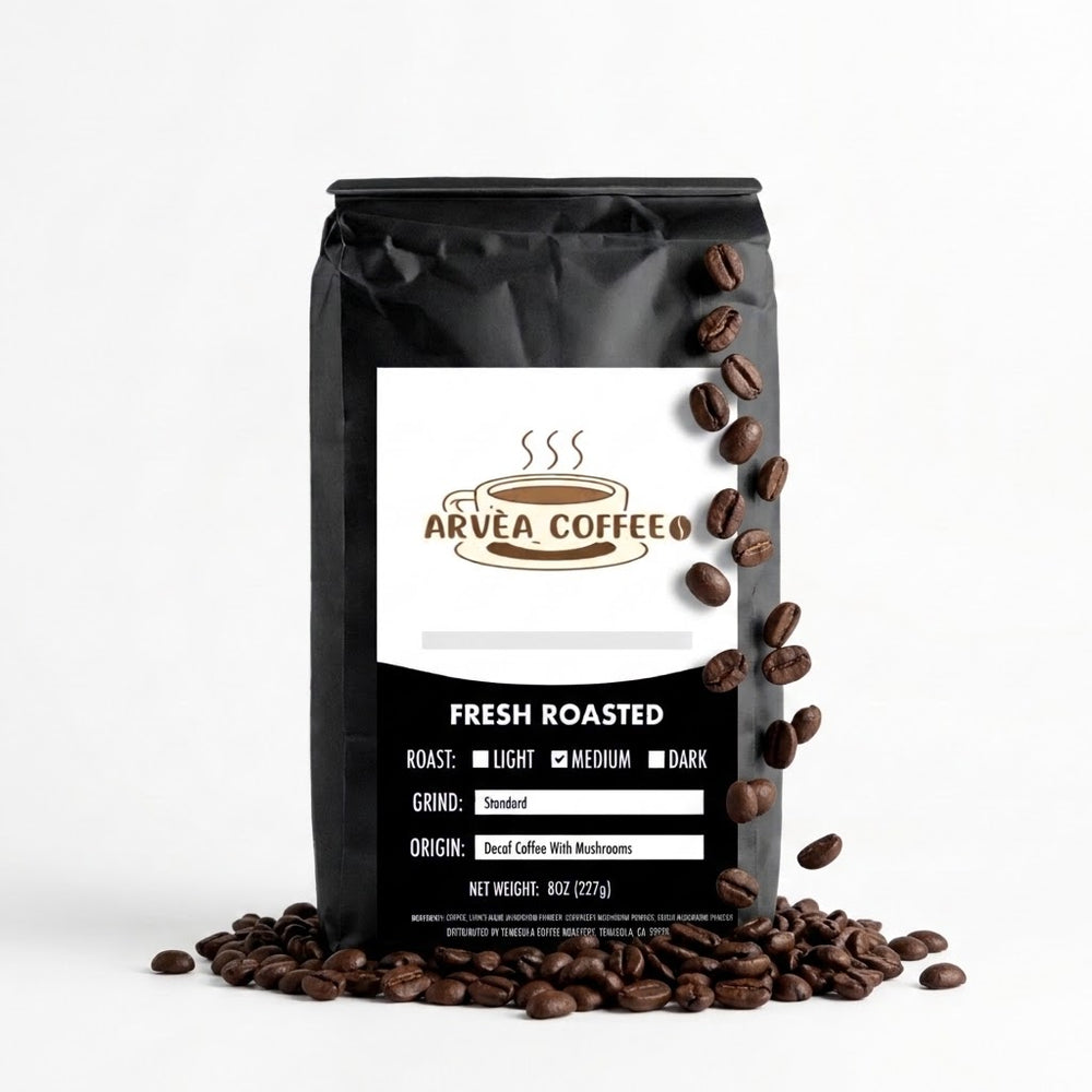 Decaf Coffee With Mushrooms
