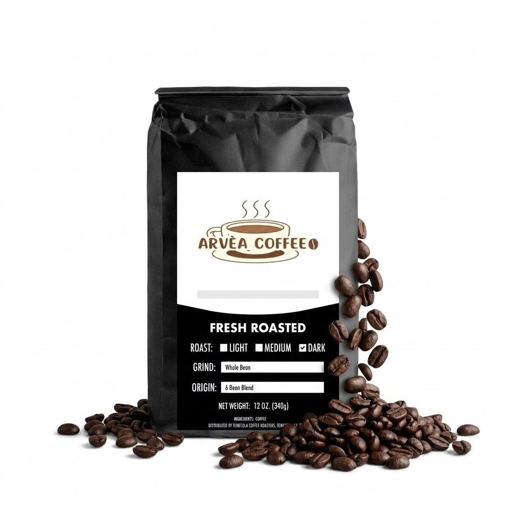 6 Bean Blend Dark Roast Coffee