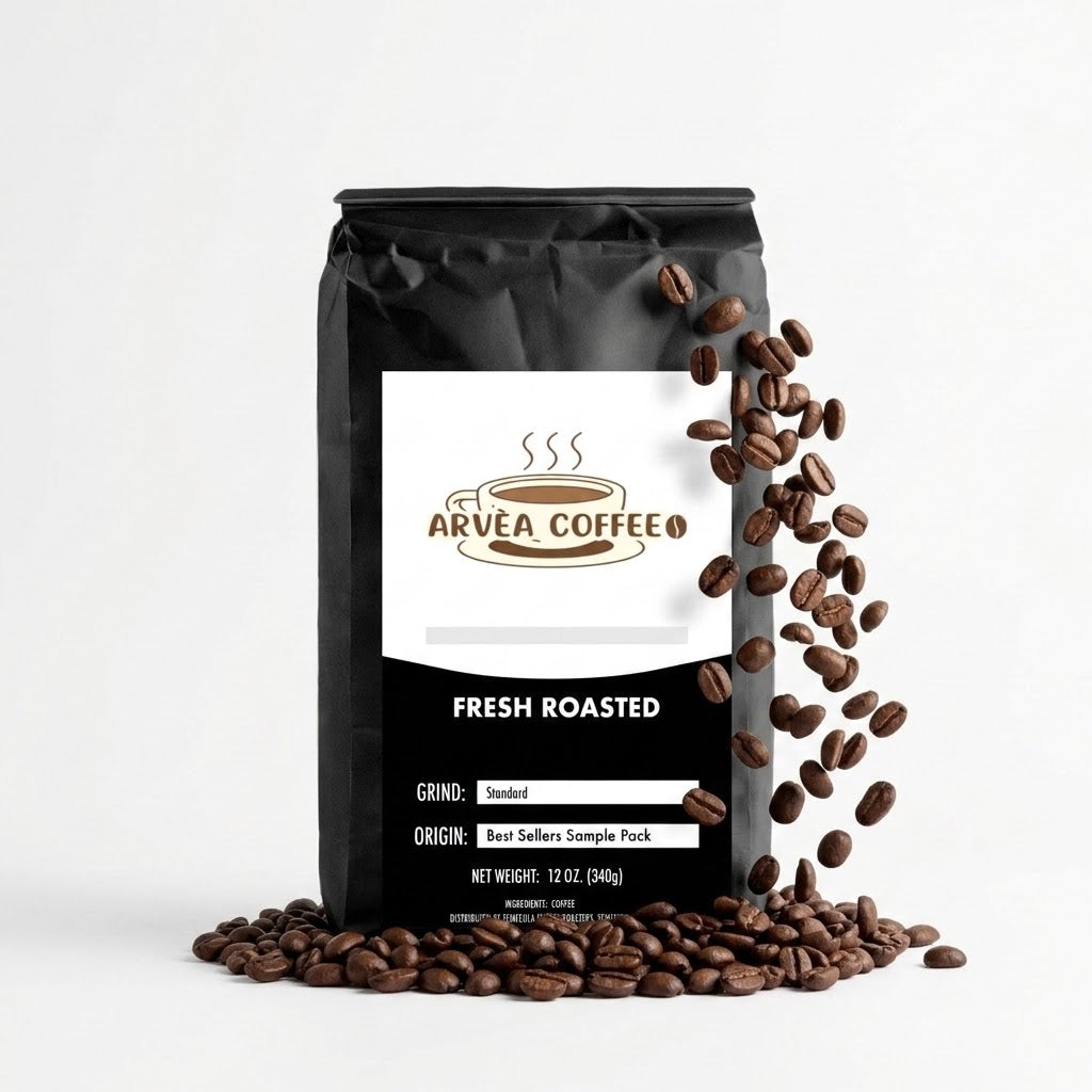 Best Sellers Sample Pack: 6Bean, Cowboy, Breakfast, Peru, Mexico, Bali Coffee